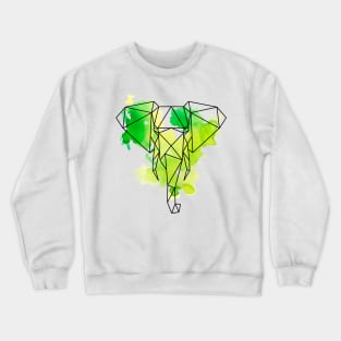 Geometric elephant Crewneck Sweatshirt